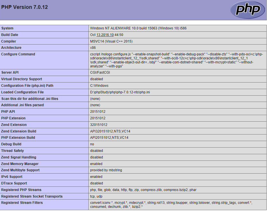 PHPForWindows32/64位