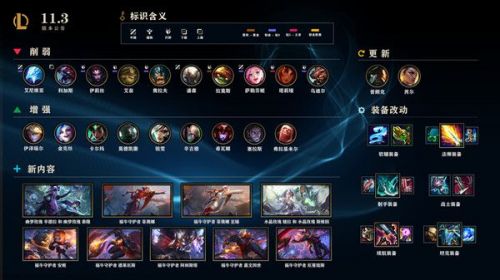 lol2月4日更新内容:11.3版本英雄改动/装备改动/无限乱斗汇总