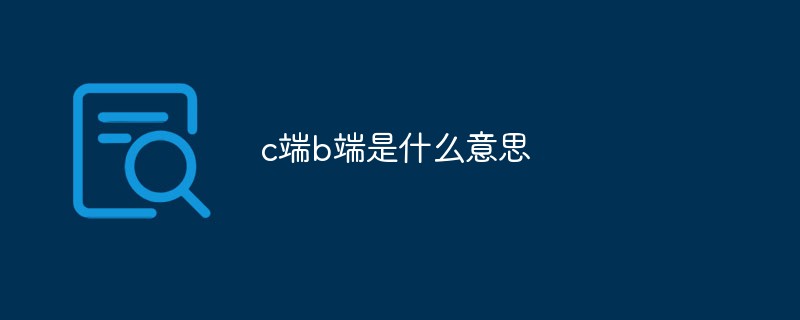 c端b端是什么意思