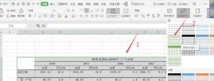 WPS设置表格仅套用表格样式都有哪些方