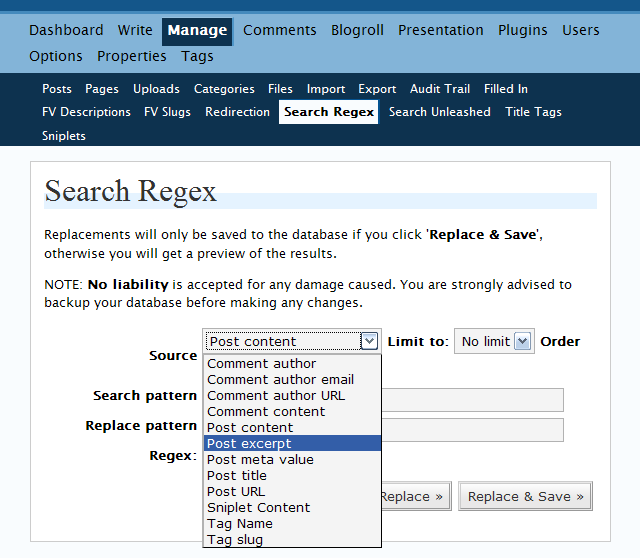 Search Regex