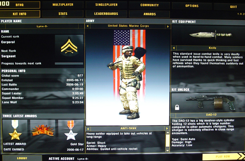 Battlefield 2 Stats