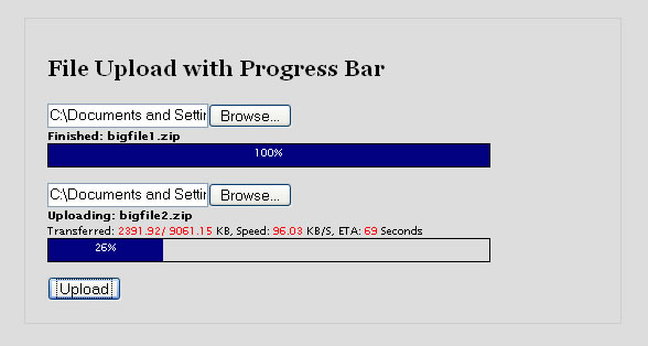 File Upload Progress Monitor