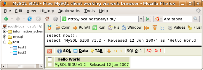 MySQL Sidu