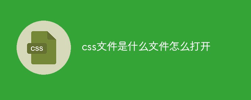 css文件是什么文件怎么打开