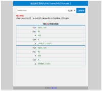 php域名解析信息查询网页版小工具