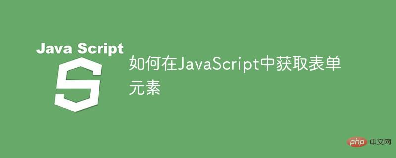 如何在JavaScript中获取表单元素