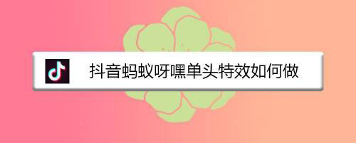抖音怎么制作蚂蚁呀嘿单头特效? 抖音蚂蚁呀嘿特效的做法