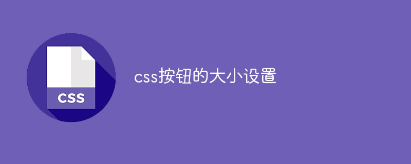 css按钮的大小设置