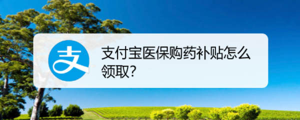 支付宝怎么领医保购药补贴? 支付宝医保补贴的领取方法