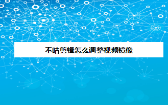 不咕剪辑app视频镜像效果怎么调整? 不咕剪辑处理视频镜像的技巧