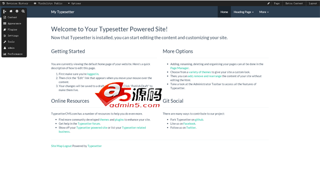 TypesetterCMS