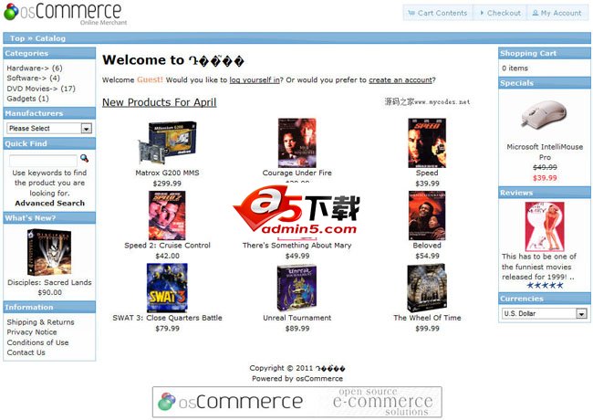 osCommerce简体中文版