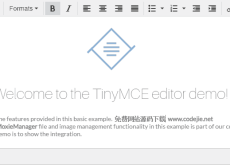 TinyMCE(可视化HTML编辑器)