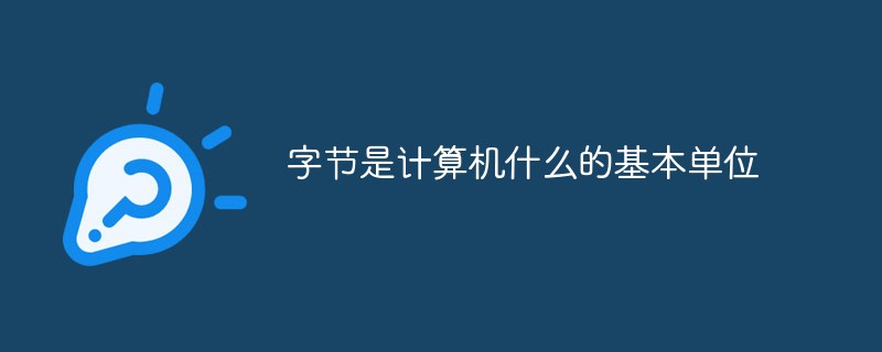字节是计算机什么的基本单位
