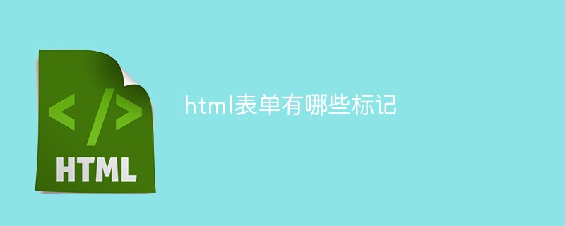 html表单有哪些标记