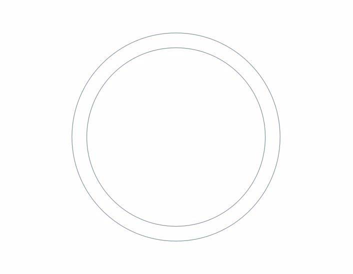 ppt怎么画空心圆? ppt同心圆环的画法