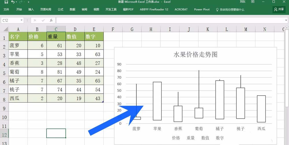 Excel2016表格中的图表怎添加数据标签?