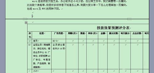 wps如何设置单独一页横向显示 指定页面横向显示的设置方法