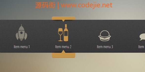 HTML5+CSS3超酷滑块效果菜单