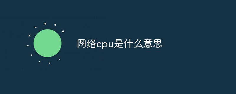 网络cpu是什么意思