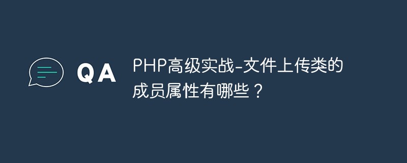PHP高级实战-文件—上传类的成员属性有哪些？