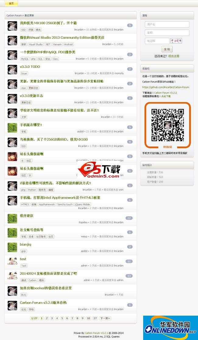 CarbonForum论坛系统