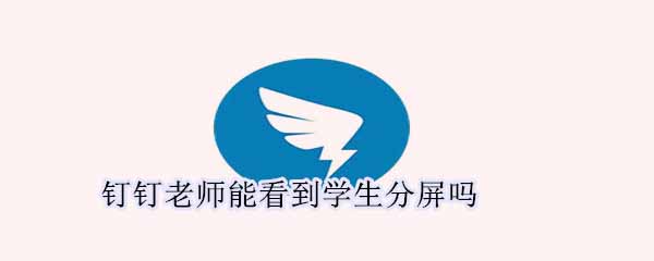 钉钉老师能不能看到学生分屏?