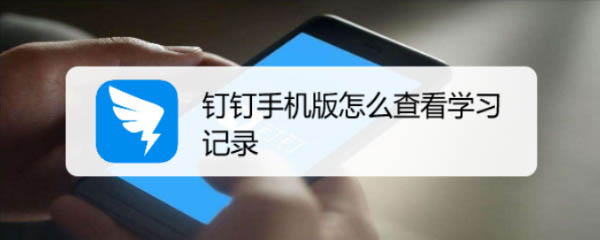 钉钉app学习记录在哪? 钉钉app查看学习记录的教程