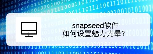 snapseed魅力光晕在哪? snapseed添加魅力光晕的教程