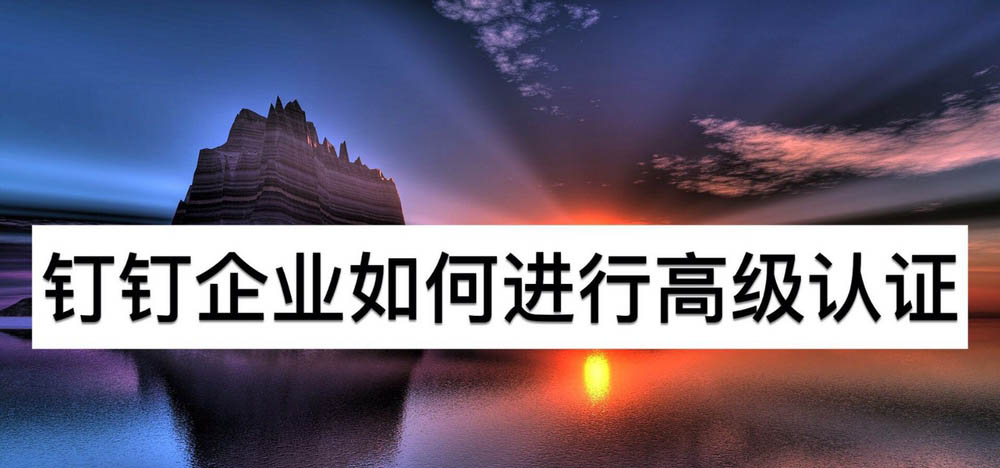 钉钉怎么进行法人高级认证? 钉钉企业高级认证的教程