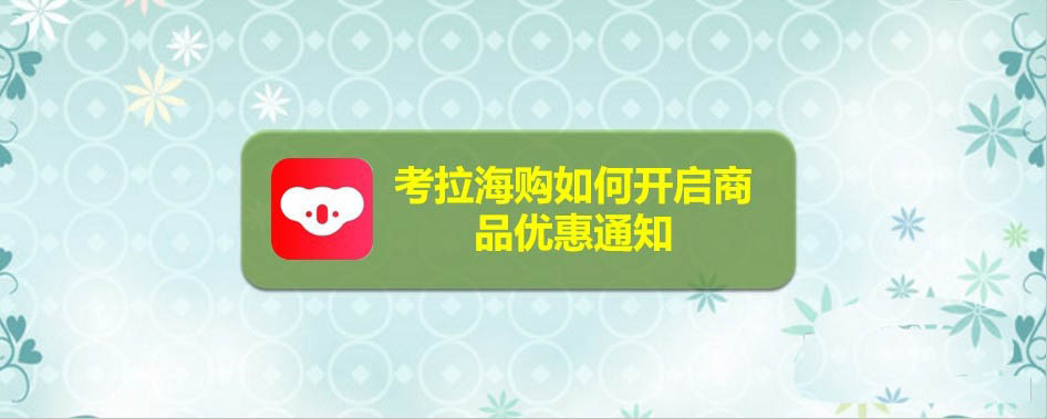 考拉海购app商品优惠消息通知怎么开启?