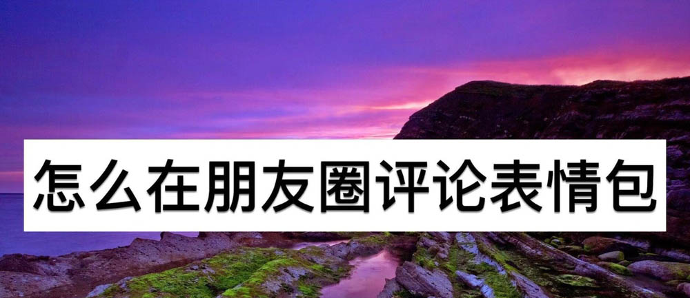 微信朋友圈怎么发表情包评论? 微信朋友圈评论表情添加技巧