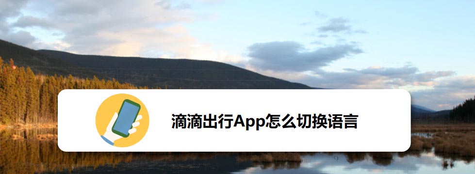 滴滴出行App怎么切换成英文? 滴滴出行切换语言的教程