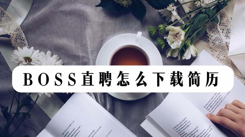 BOSS直聘怎么下载个人简历? BOSS直聘简历下载方法