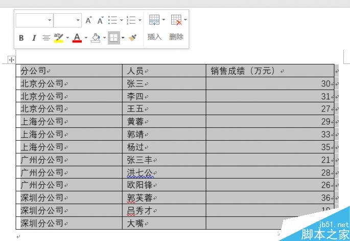 Word如何全自动调整表格的宽度?