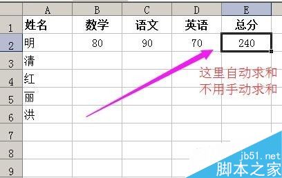 在excel表格中输入数字自动计算出结果方法