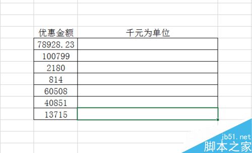 excel怎么设置以千元为单位来显示?