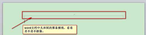 word页眉和页脚中的横线怎么去除呢?