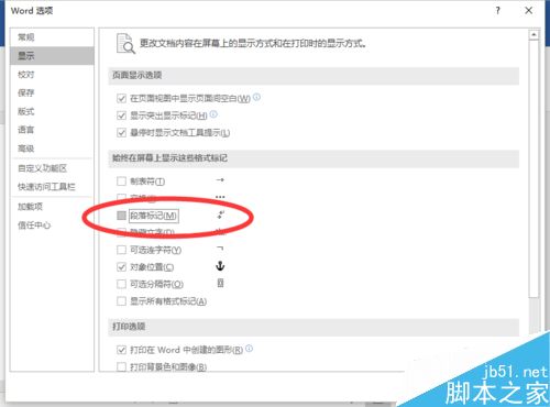 Word2016怎么隐藏文档中的段落标记?