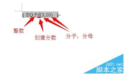 Word域代码特殊指令创建分数和积分的详细教程