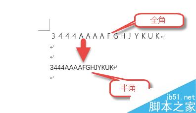 word文档怎么将数字全角转换为半角?
