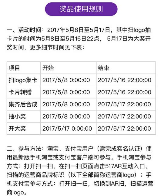 支付宝517通信狂欢节有哪些奖励 支付宝517通信狂欢节奖励、素材汇总