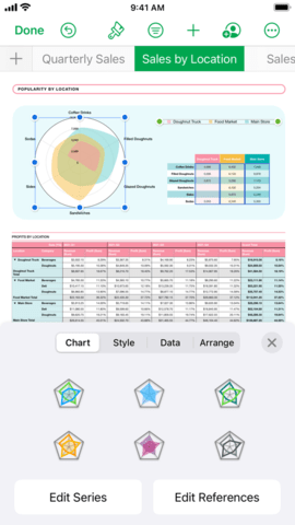 Numbers表格