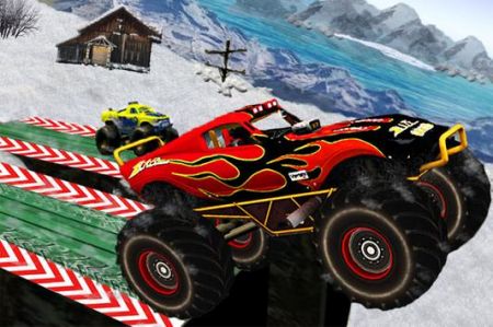 雪地奔驰卡车游戏免费版（MonsterTruckSnowStuntRacing）图片1