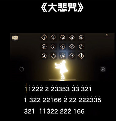 《光遇》大悲咒怎么弹？大悲咒乐谱推荐