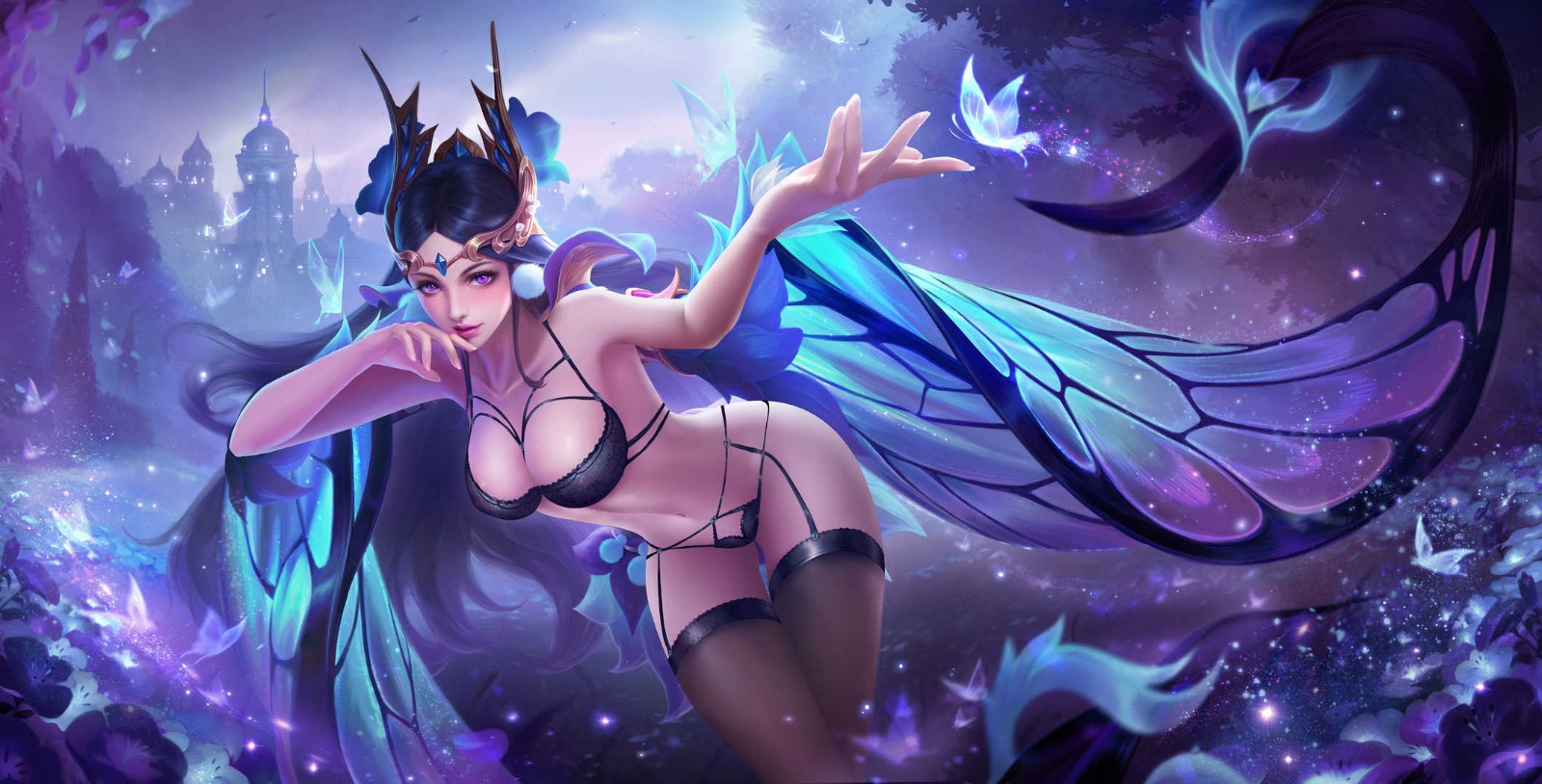 王者荣耀貂蝉仲夏夜之梦高清无水印同人P图