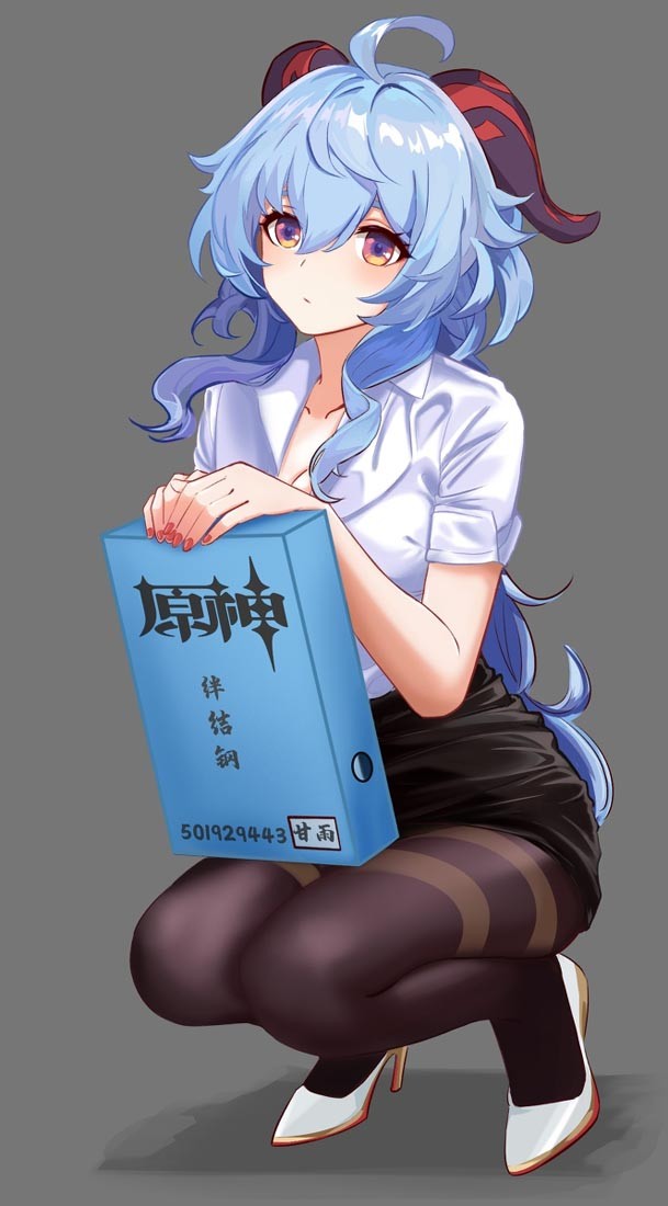 原神甘雨被注入史莱姆天堂
