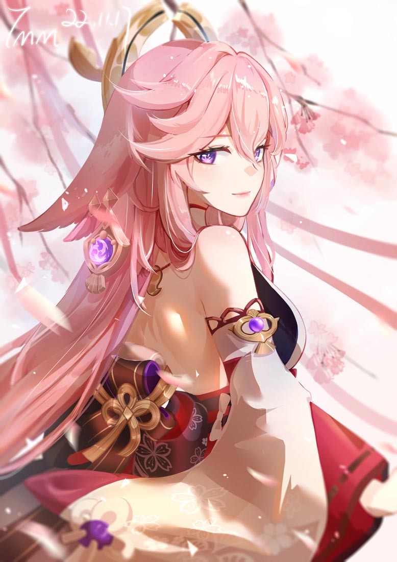 八重神子去掉所有服装挤孚乚夜