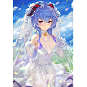 《原神》甘雨唯美花嫁去衣无遮挡高清图片合集